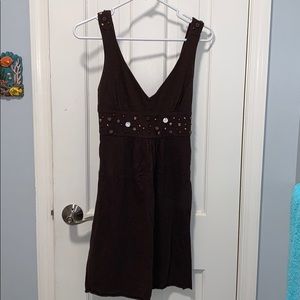 Brown embellished banana republic dress size 0